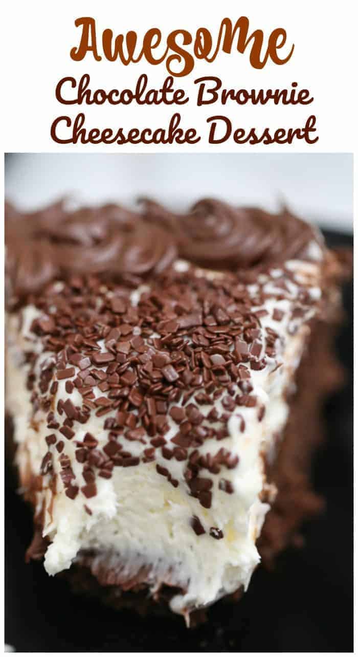 Awesome Chocolate Brownie Cheesecake Dessert