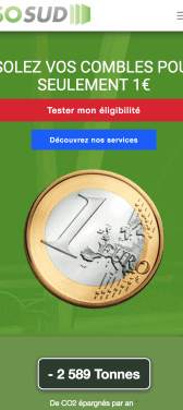 Capture d'écran du site internet mobile IsoSud