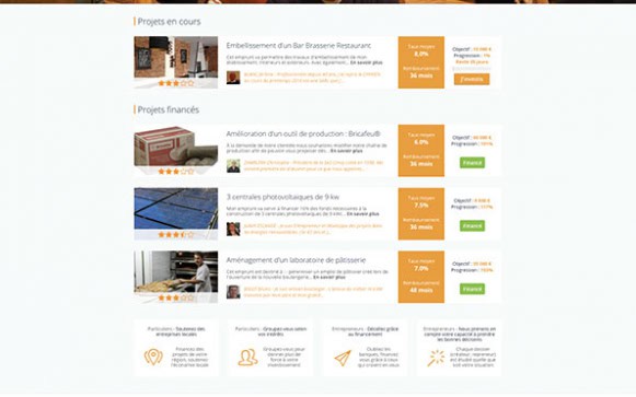 Capture d'écran du site internet PretStroy