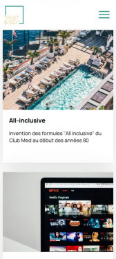 Rendu site Trust and Go sur Smartphone