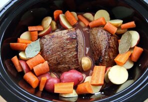Eye of Round Pot Roast in Slow Cooker