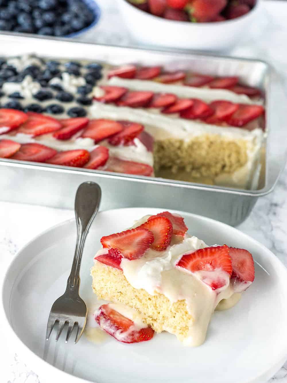 Vegan Gluten-Free Cake American Flag Cake