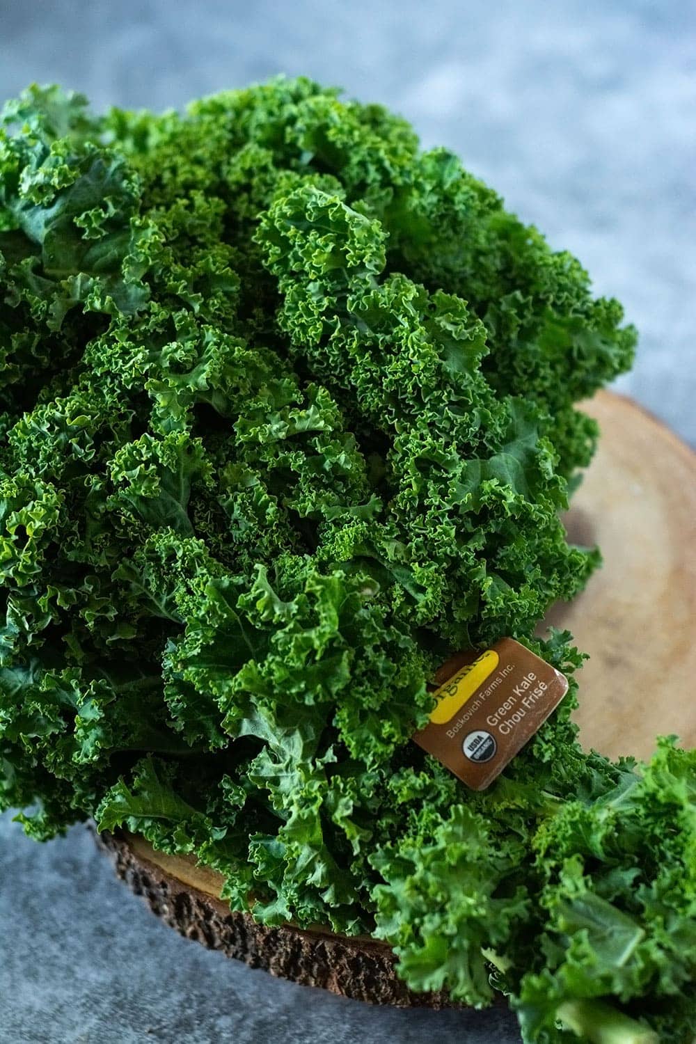 A bunch of kale for air fryer kale chips