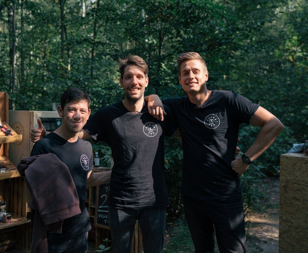 KarmaKollektiv Gründer Sven Bock, Aron Murru, Leon Franken