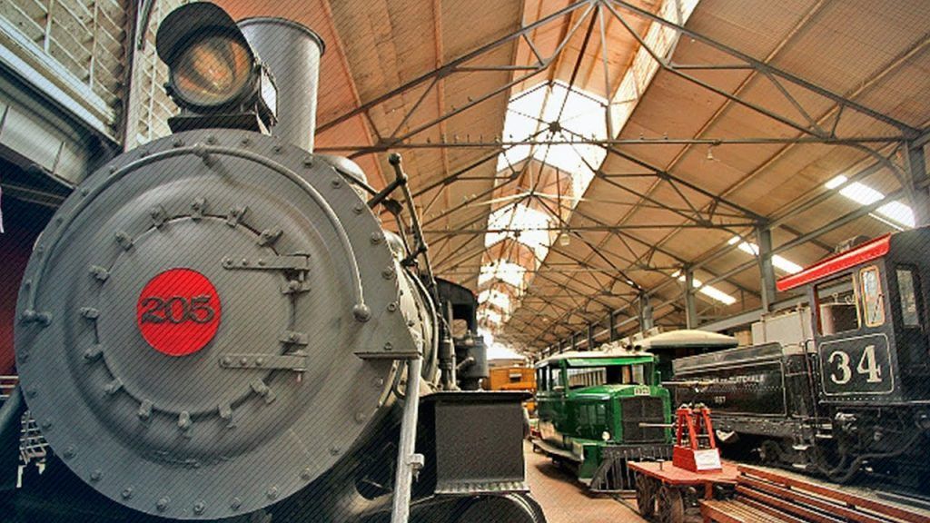 Locomotora 205 en el Museo del Ferrocarril de Guatemala