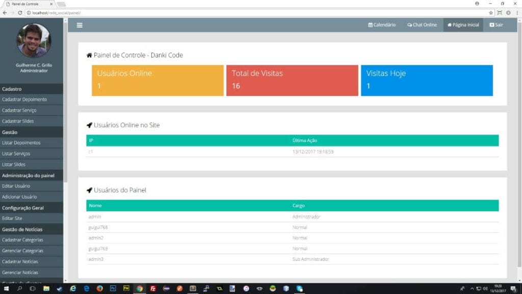 aulas práticas do curso pacote full-stack da danki code