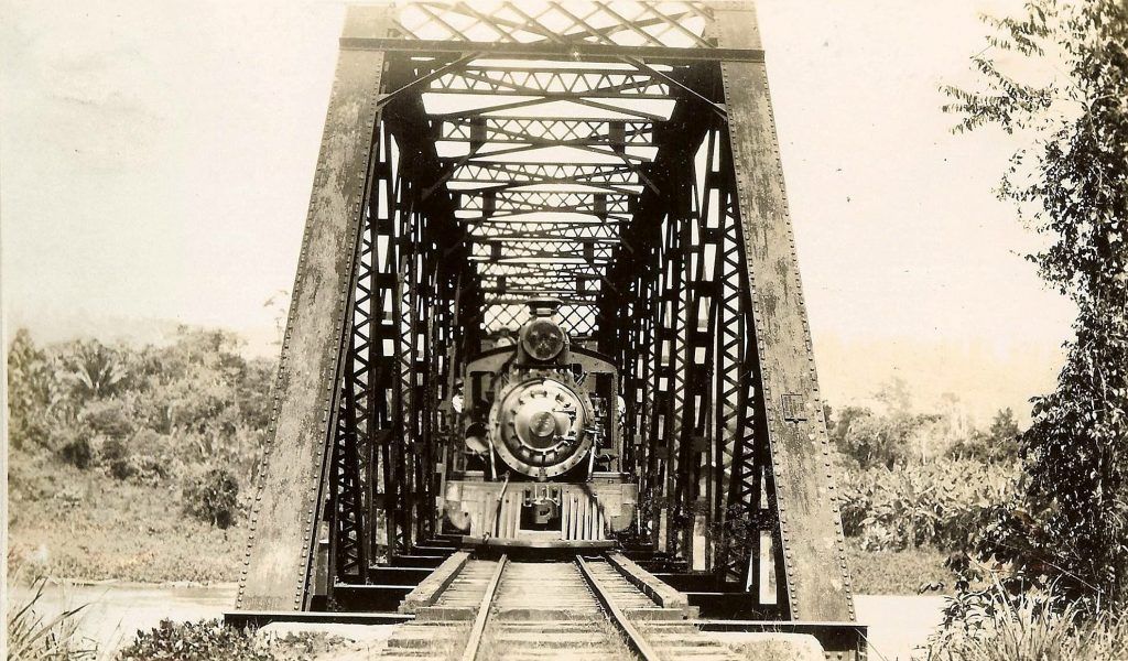 Ferrocarril del Norte: puente sobre el río Motagua en Morales