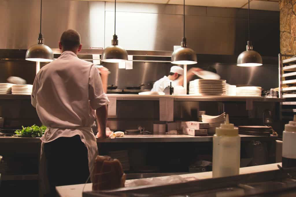 Best food shows on Amazon Prime - chefs standing at prep table