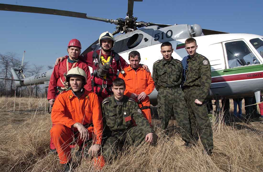 Hellicopter rope rescue