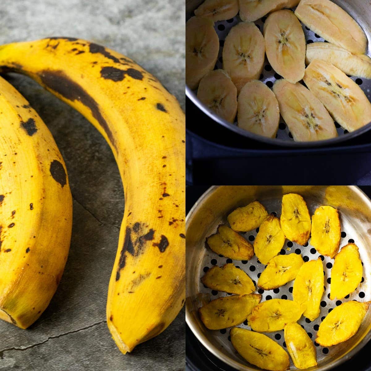 Air fryer plantain steps