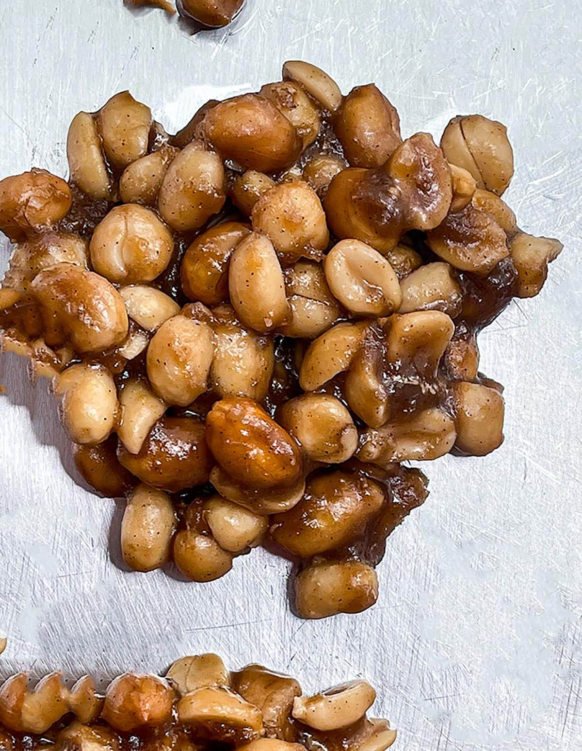 peanut drops close up