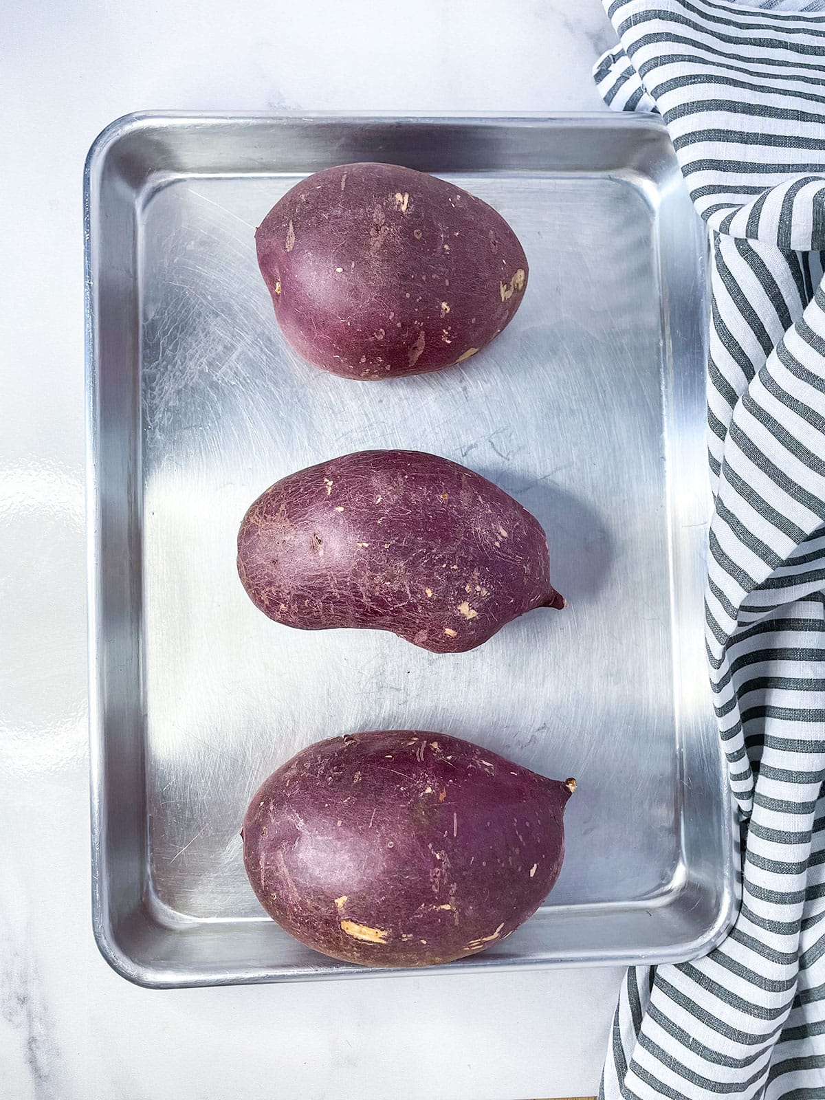 baked white sweet potatoes