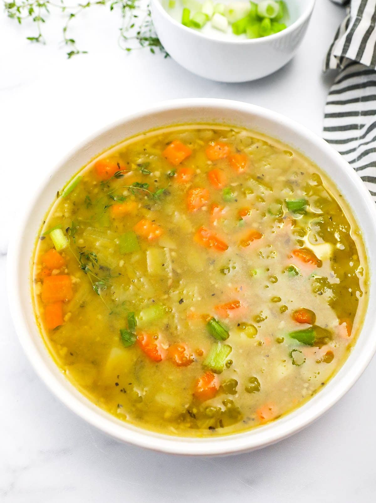 best vegan split pea soup overlay
