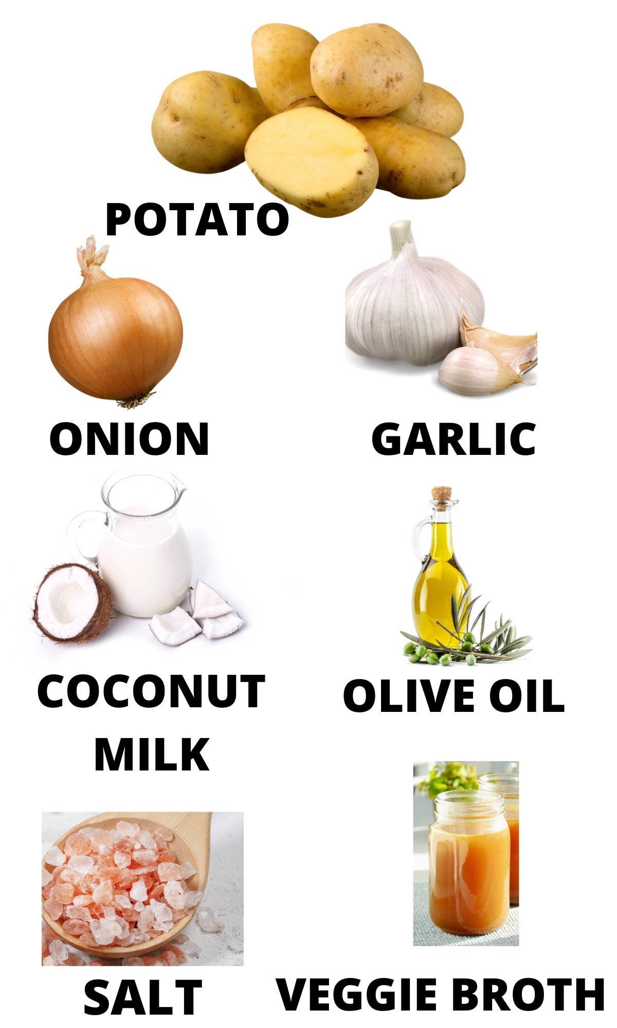 ingredients for instant pot potato soup