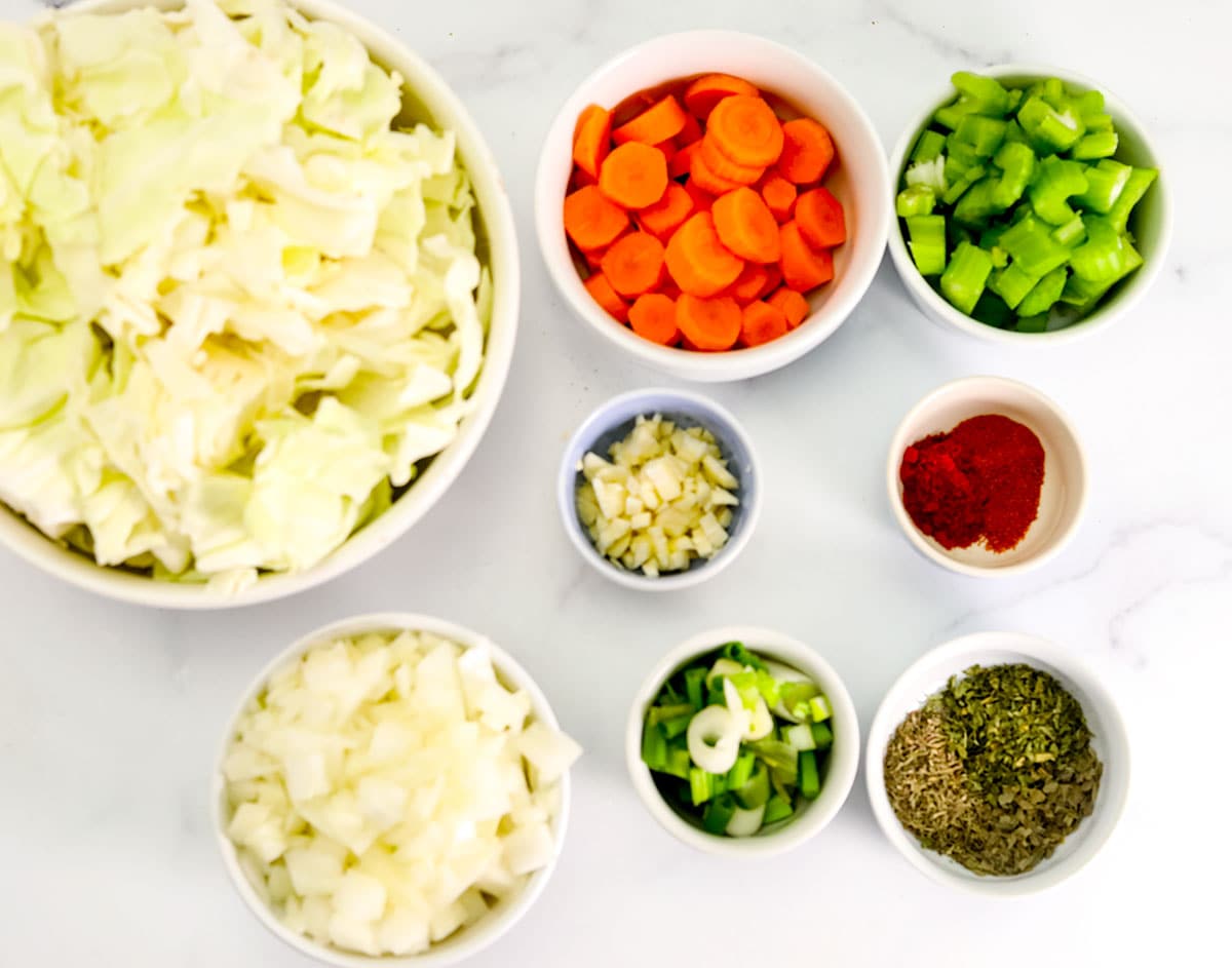 cabbage soup ingredients