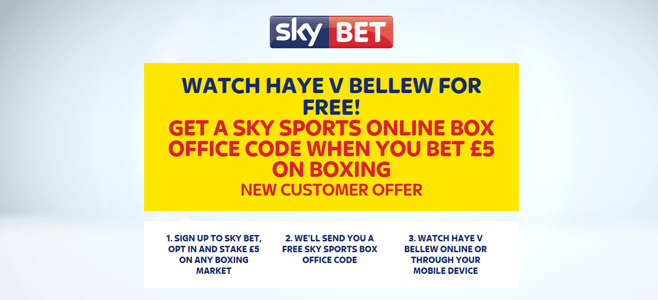 Watch Haye v Bellew Free at Sky Bet on Saturday