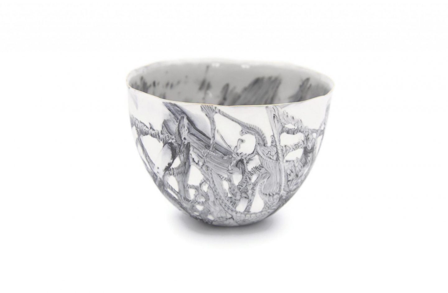 Collectible Porcelain Marble Bowl