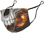 Caixiabeauty Protector bucal con orejeras reutilizable calavera-keywords mascarillas de calavera