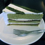 Matcha Red Bean Paste Cake