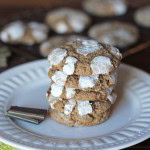 Mint Chocolate Crinkle Cookies