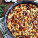 Crustless Bacon and Veggie Quiche