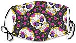 Caixiabeauty Mundschutz Ohrschlaufen Reutilizable Staubschutz mascarillas de calavera