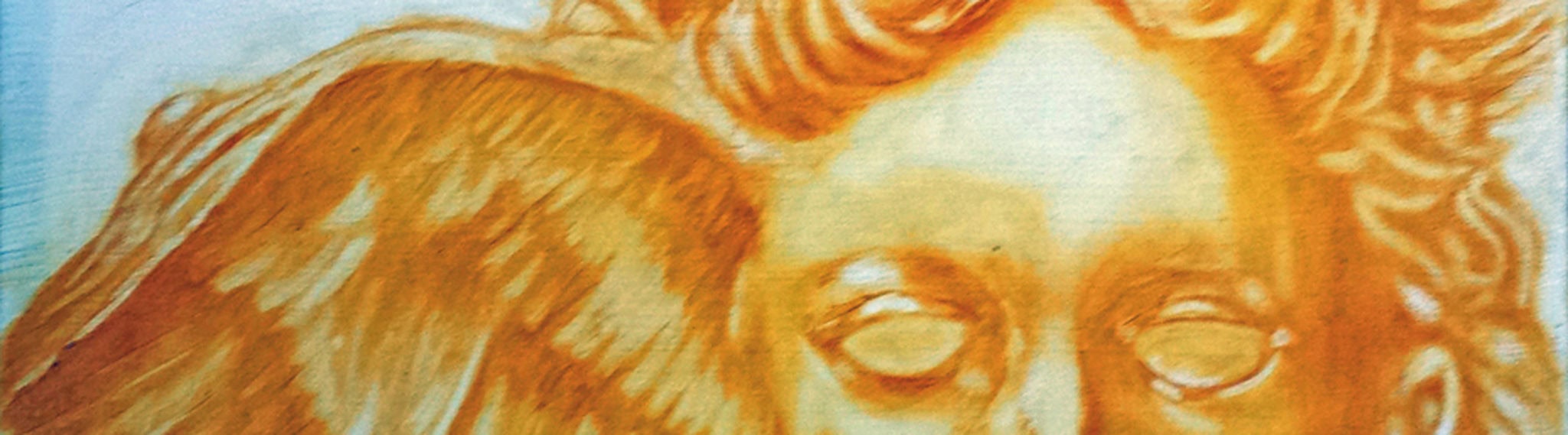 Hypnos Greek God of Sleep and Dreams. A painting by Minneapolis artist Roger Williamson