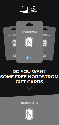 Nordstrom Gift Card Nordstrom Promo Code 2021 Gift Card Corner
