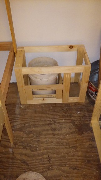 potty framed out