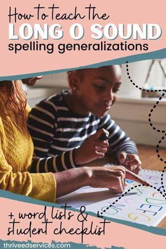 long o sound spelling generalizations pin image