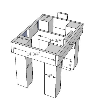 beehive stand plan 6
