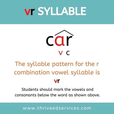 vr syllable pattern