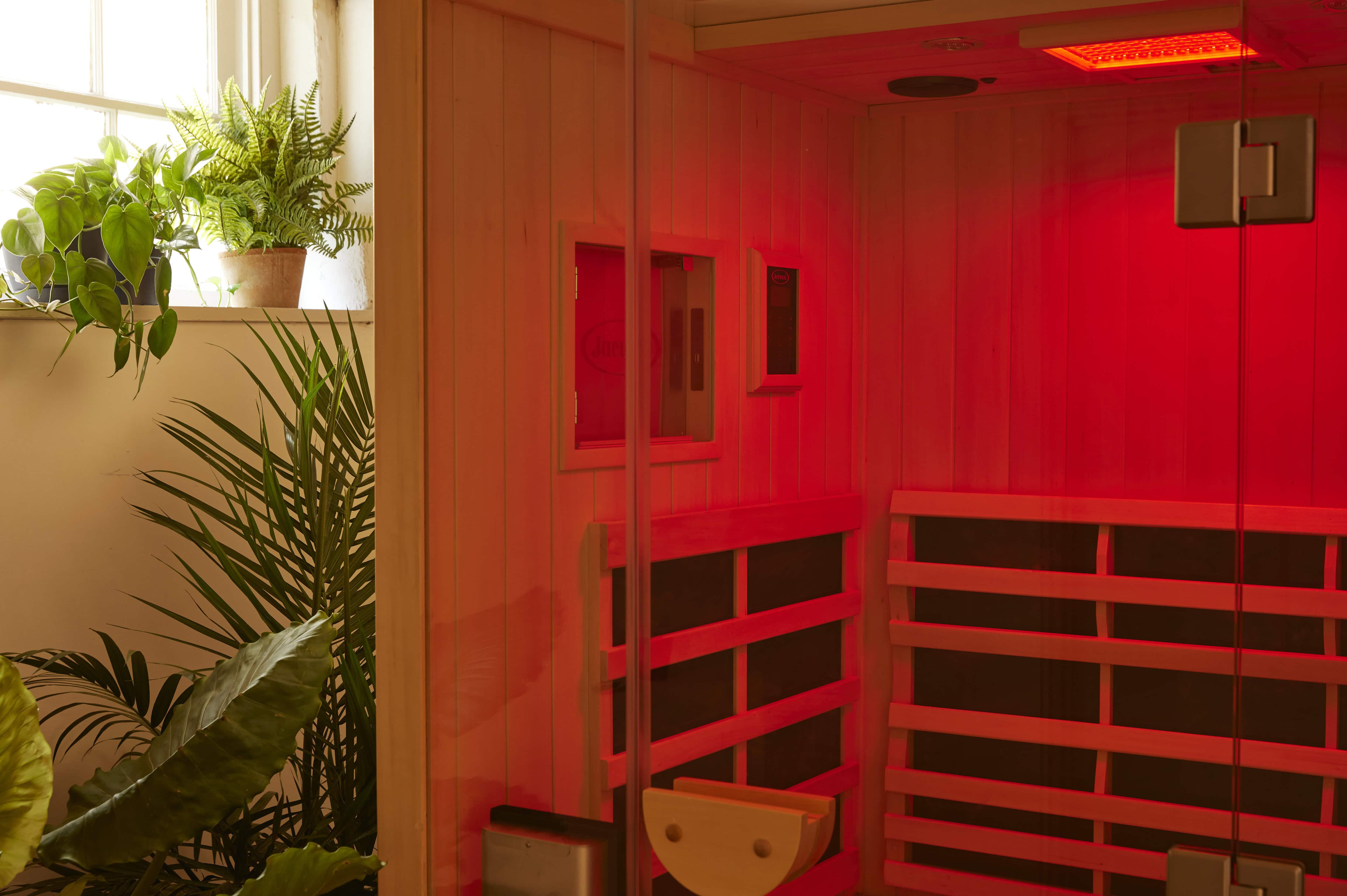 Make sure you stop by the Infrared sauna at Hotel Kinsley. Indulge in two complimentary sauna sessions when you book the Weeknight Wellness package.