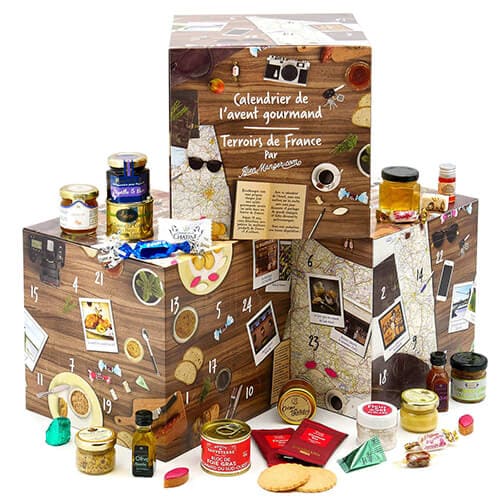 Calendrier de l'avent culinaire cube terroirs france