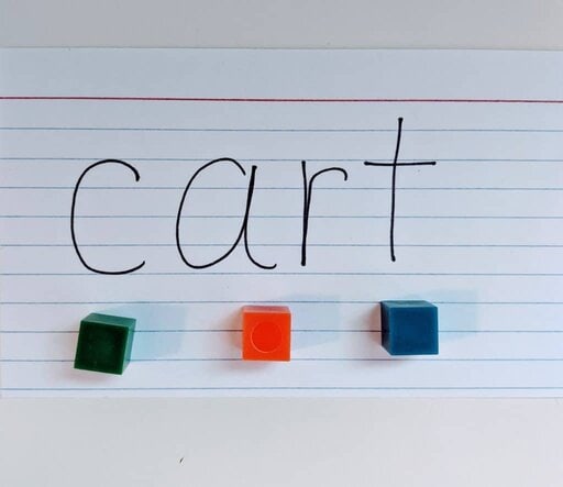 segmenting words with r controlled vowels