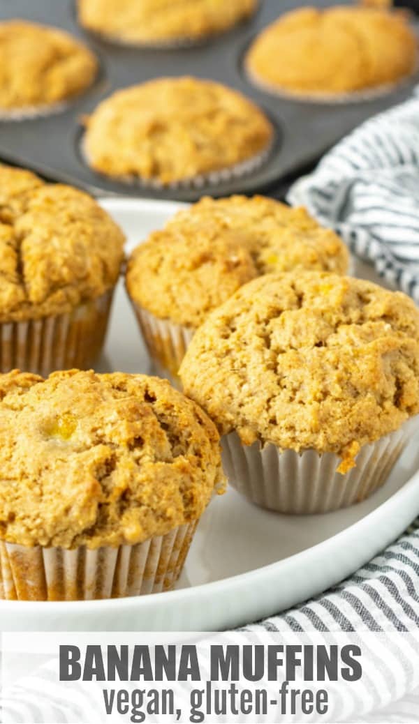 Vegan Gluten-Free Banana Muffins