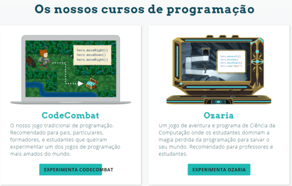 programação e desenvolvimento no site code combat