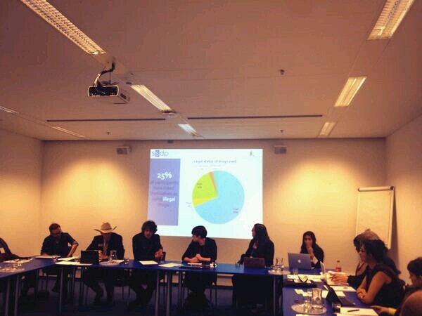 SSDP presenting to the Commission. From left to right: Damon Barrett, Howard Wooldridge, Graham de Barra, Cliodhna Bairead, Lisa Campbell, Nazlee Maghsoudi