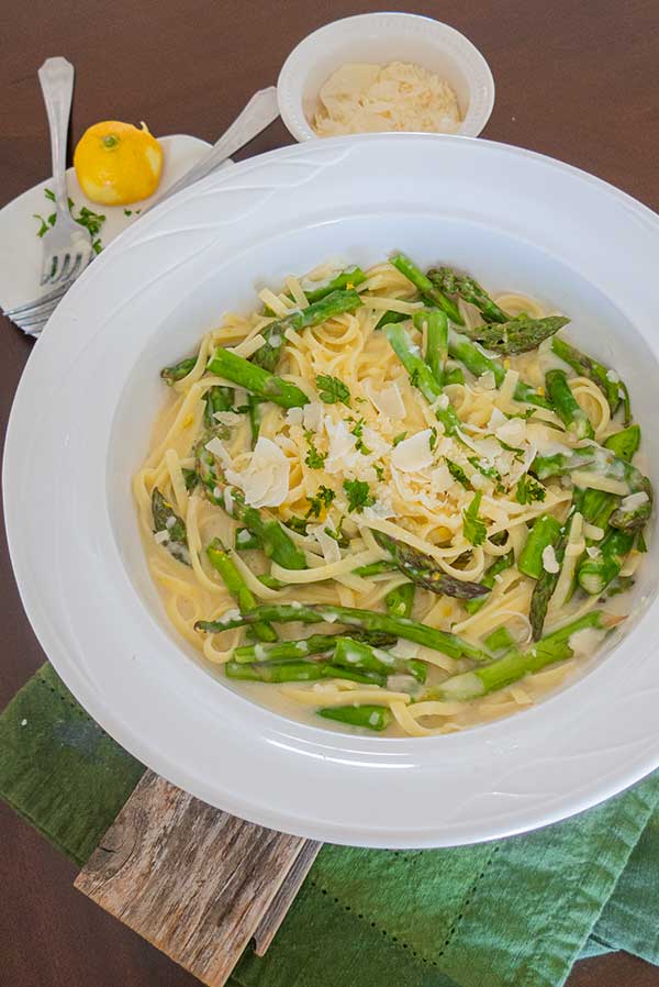 greek yogurt parmesan sauce with gluten free fettuccini