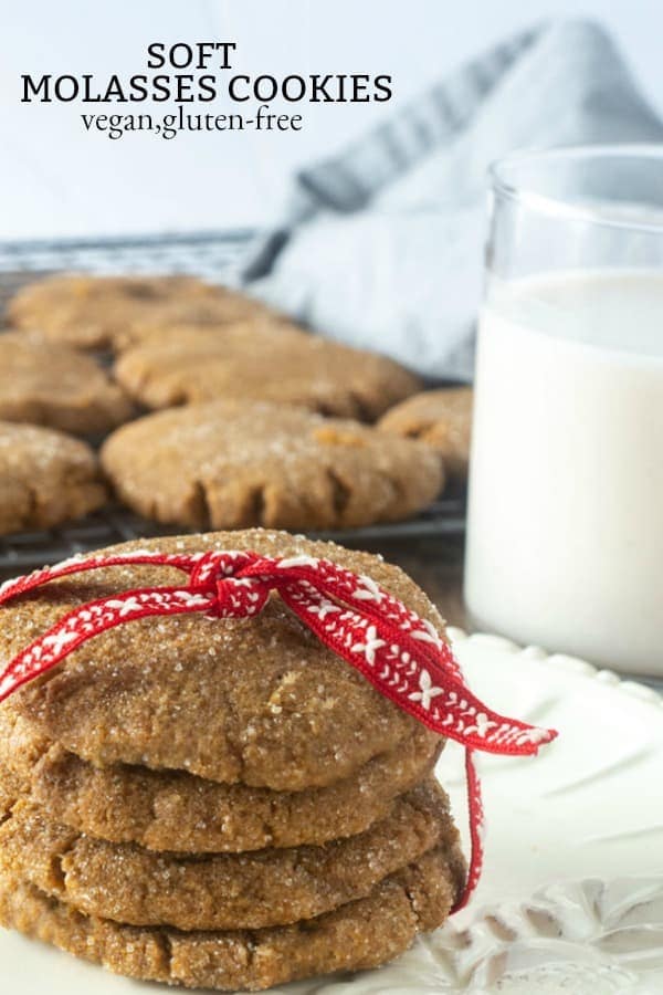 Soft Vegan Molasses Cookies