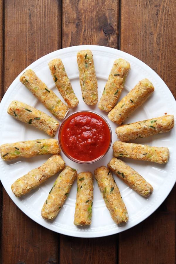 Baked Cheese Sticks Recipe » LeelaLicious