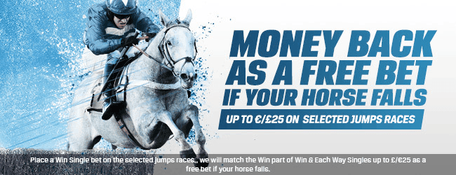 Coral bookmaker gives you money back if your horse falls
