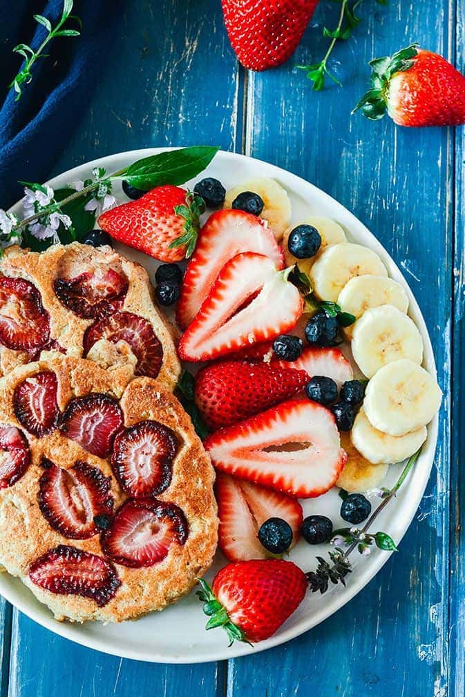 Strawberry Protein Pancake