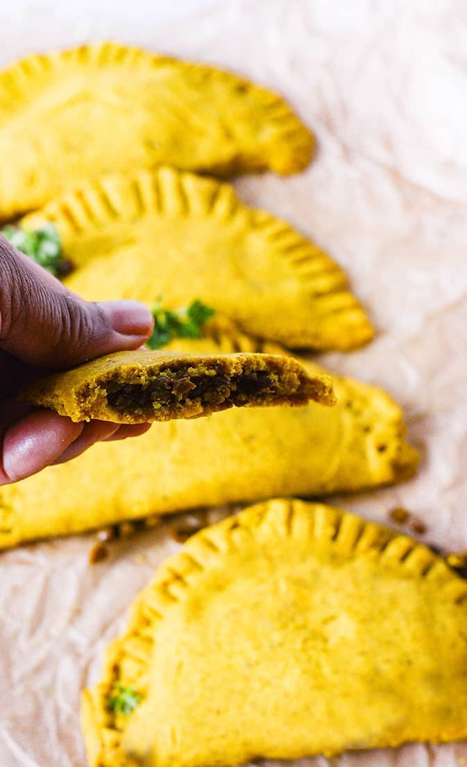 Jamaican Lentil Patties (Gluten-Free, Vegan)