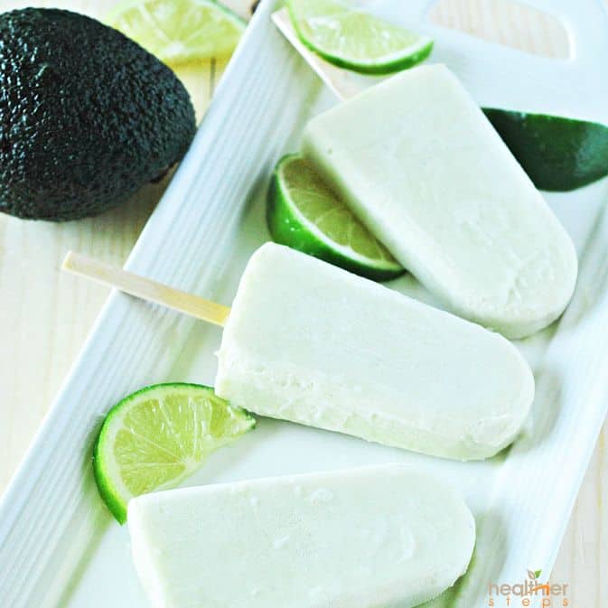 Avocado Lime Popsicles