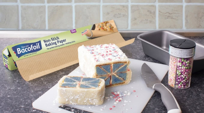 Bacofoil®Union Jack Battenberg Recipe