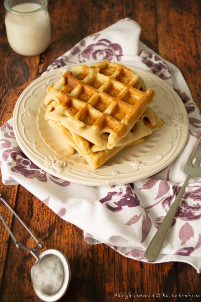 Waffle senza burro Bimby • Ricette Bimby