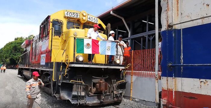 El tren regreso a a Tecún Umán