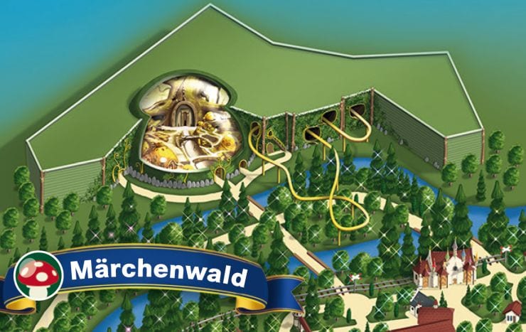 Foto: Parkplan Europa-Park, Ausschnitt Märchenwald 2014