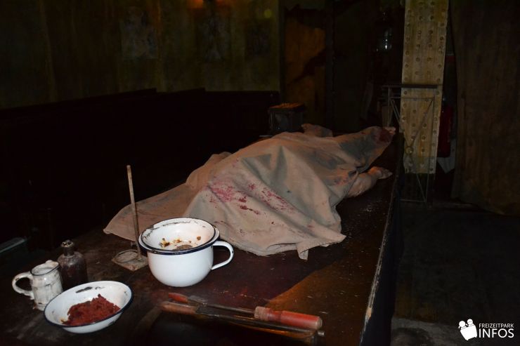 Foto: Freizeitparkinfos.de, Hamburg Dungeon, Das Pestkrankenhaus
